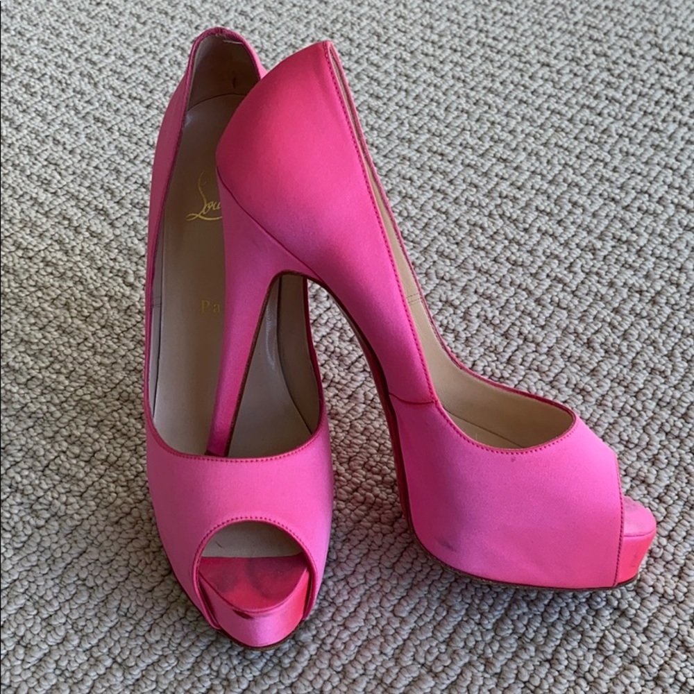 Christian Louboutin Hyper Privé Crepe Satin 120mm